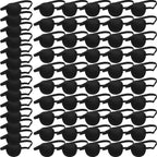 Nuanchu 18 Pcs Pirate Eye Masks for Adults Black Pirate Single Patches Adjustable Comfortable 3D Mask Party Favor (Black)