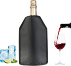 Wine Cooler Sleeve, Wine Bottle Gel Cooler Sleeve Freezer Chiller, Long Lasting Keep Wine Cool and Chill Sleeve for Prosecco Champagne Beer Wine Bottles(1PCS black)