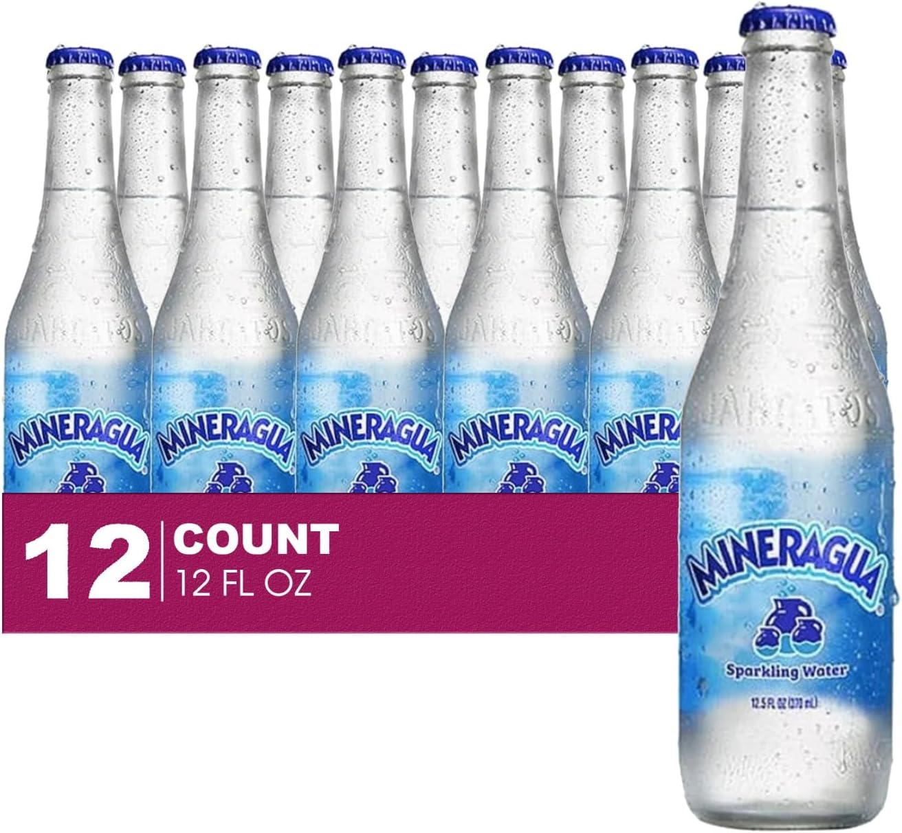 Jarritos 12-Pack of Mineragua Mineral Water Glass Bottle 12 fl oz