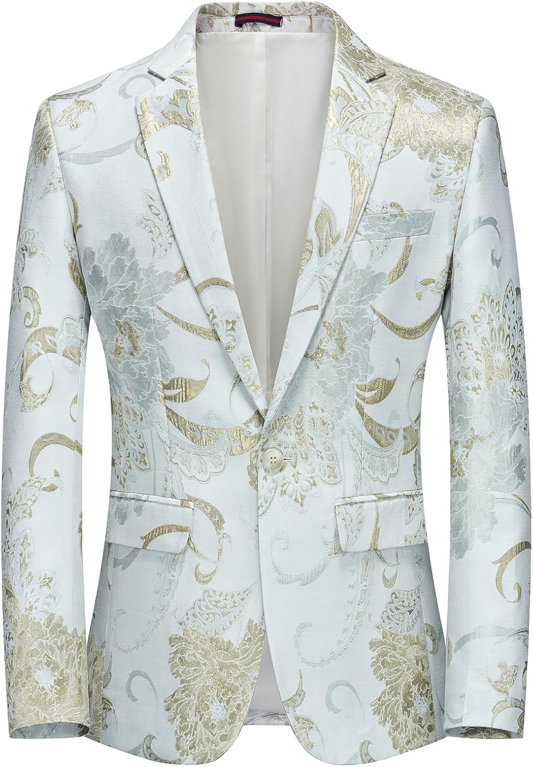 Rogers & Morris Blazer for Men Casual Slim fit Suit Jacket Dress Party Floral Men's Sport Coat Chaqueta de Traje para Hombre