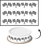 3 pcs Racing Flag Cake Strips Edible birthday cake strips, cake side borders, Icing Sheets 2.7X11.8