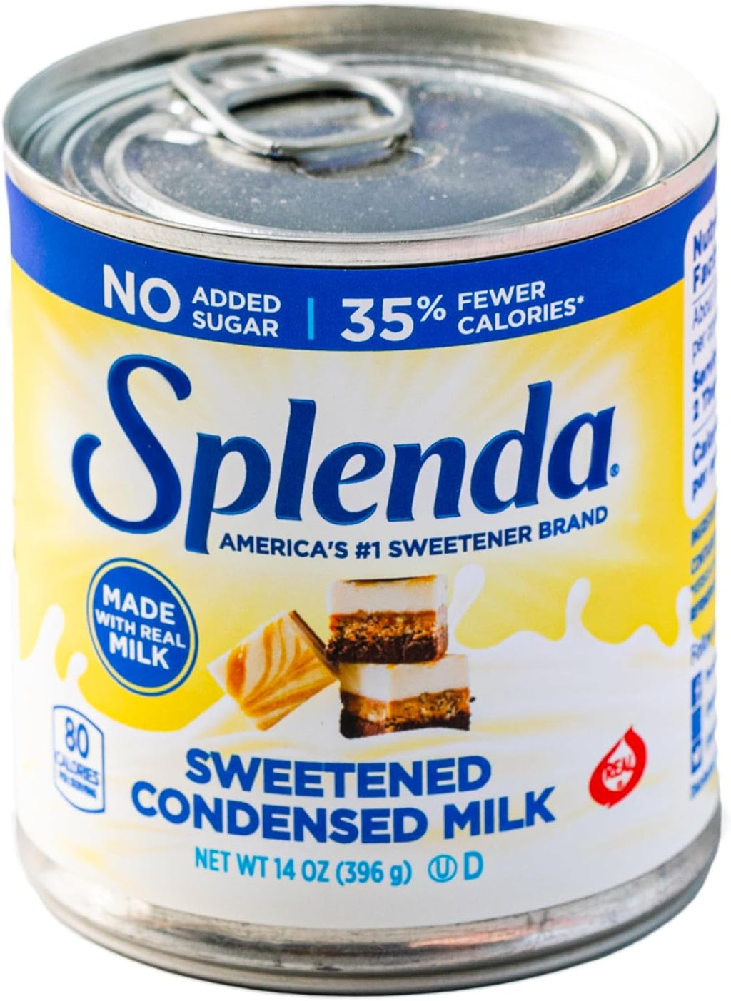 SPLENDA Reduced Calorie Sweetened Condensed Milk, No Sugar Added, 14 Ounce Can