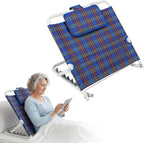 Bed Adjustable Sit-Up Back Rest, Folding Disability Stand Assist Aid with Pillow for Orthopedic Neck Head and Lumbar Support