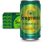 Seagrams Ginger Ale Soda Soft Drinks, 7.5 fl oz, 10 Pack
