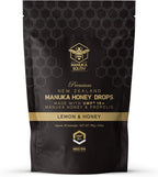 Manuka Honey Drops UMF 15+ / MGO 514+ & Propolis Drops Made in New Zealand – Natural Ingredients – Soothing Drops – Lemon & Honey Flavor - 25 Drops