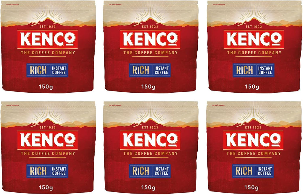 Kenco Rich Instant Coffee Eco Refill 150 g (Pack of 6)