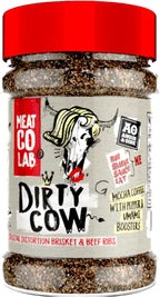 Angus & Oink | Dirty Cow Beef BBQ Rub | Bold Flavour for Brisket & Beef Ribs | Perfect for Low & Slow BBQ | Coffee-Infused Bark Maker | Gluten-Free | 220g