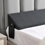 Twin Bed Wedge Pillow for Headboard Gap Filler Pillow Plus (0-8") Mattress Wedge Gap Filler Twin Between Wall and Mattress,for College Dorm,Sleeping Backrest Headboard Pillow Dark Grey Bedroom Decor