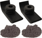 Walker Ski Glides and Covers, Universal Fit Walker Feet Glides, Durable and Smooth Walker Replacement Feet Tips, Walker Glide Sock Floor Padding, Walker Accessories (Pack of 4)
