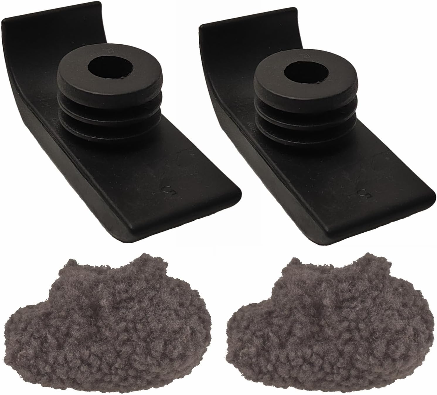 Walker Ski Glides and Covers, Universal Fit Walker Feet Glides, Durable and Smooth Walker Replacement Feet Tips, Walker Glide Sock Floor Padding, Walker Accessories (Pack of 4)