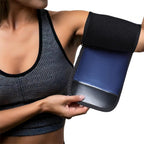 2 Pcs Arm Trimmers Sauna Sweat Arm Trainer Sweat Shaper Bands Compression Workout Sleeves Fat Reducer Shapers Bands Adjustable Sauna Wraps for Sports Flabby Arms Women Men