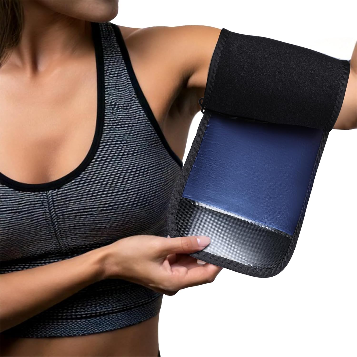 2 Pcs Arm Trimmers Sauna Sweat Arm Trainer Sweat Shaper Bands Compression Workout Sleeves Fat Reducer Shapers Bands Adjustable Sauna Wraps for Sports Flabby Arms Women Men