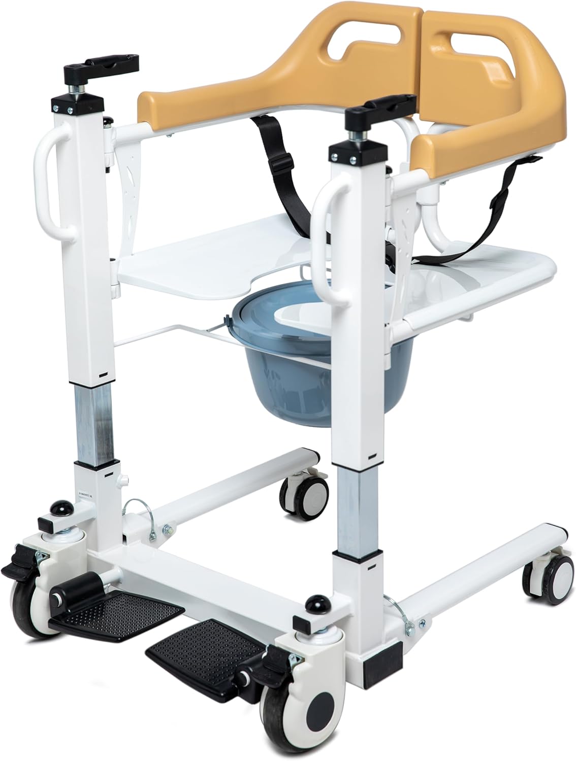 Patient Lift Transfer Chair for Home, Transfer Lift Chair for Seniors, Easy to Use, Shower Chair, Bedside Commode, Weight 290 lbs, Ships from USA