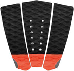Abahub 3 Piece EVA Surfboard Deck Traction Pads with Kicker for Stomp Skimboards, Surf Boards, Funboard, Fish Board, Black/Blue/Green/Gray/Orange/Pink/White/Wine Red