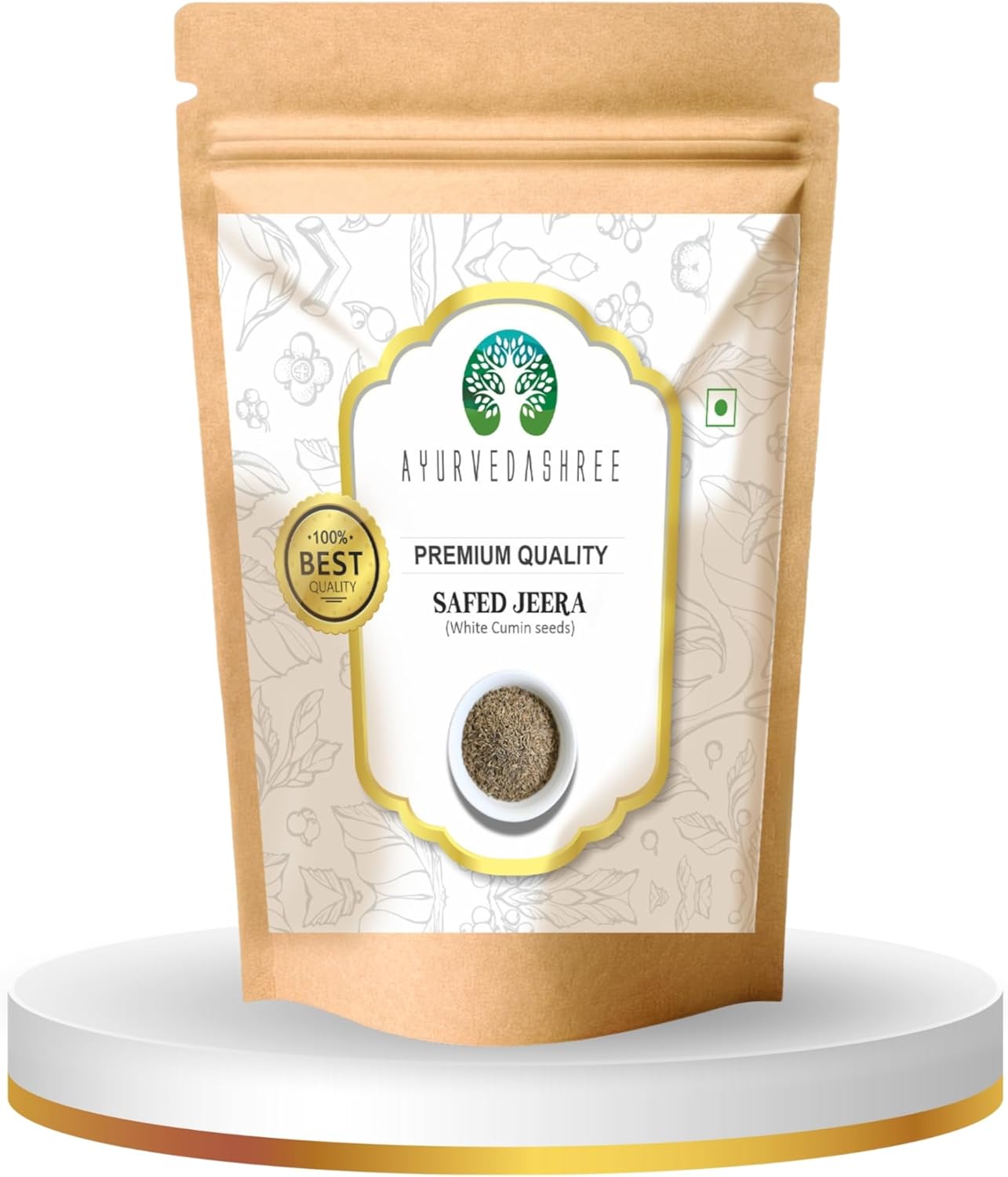 AYURVEDASHREE Whole Jeera Safed 200Gm, Jeera, White Cumin, Cumin,Cuminum cyminum, 100% Natural, NON-GMO, Gluten Free, Spice, Indian Jeera, cooking
