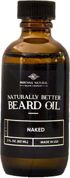 MNSC Naked (Light Lime) Naturally Better Beard Oil & Conditioner - Softens, Smooths, & Strengthens Beard Growth, Hypoallergenic, All-Natural, Plant-Derived, Made in USA