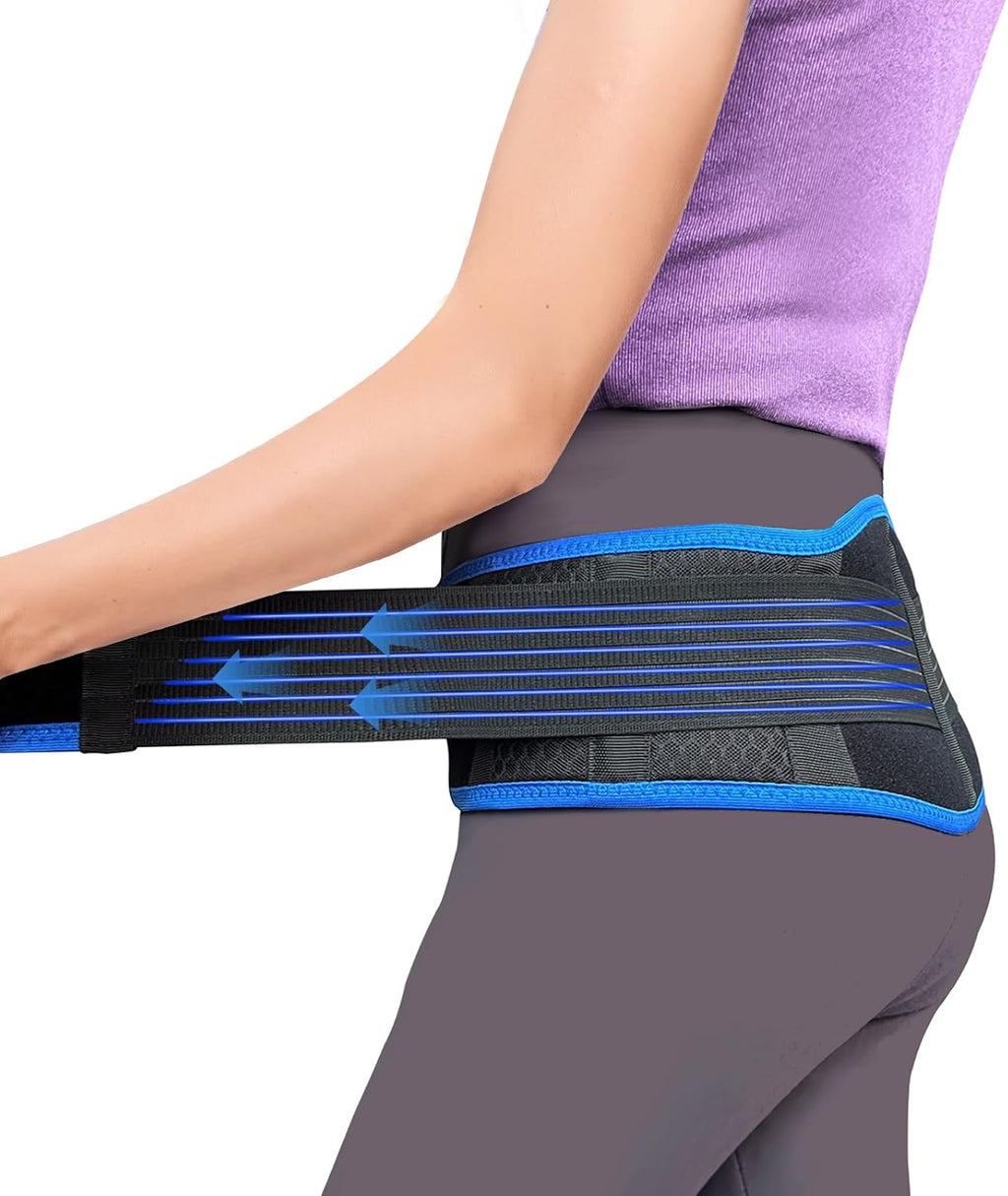 Sacroiliac SI Joint Hip Belt With 360°Anti-slip strips for Men and Women Adjustable Pelvic Support and Lower Back Brace Belt for Sciatica,Pelvis,Lumbar & Nerve Pain Si Joint(Universal)