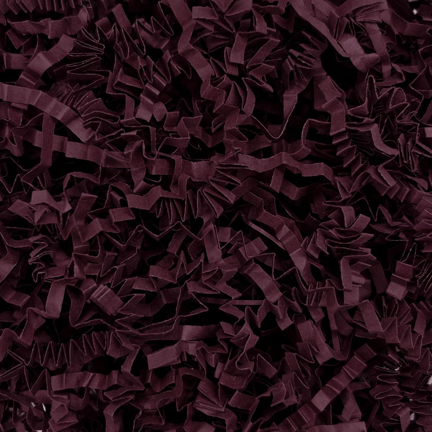 2LB Burgundy Crinkle Cut Paper Shred Filler, Paper Shreds for Basket Fillers, Birthday, Gift Wrapping, Anniversary, New Years, Wedding, Halloween, Thanksgiving, Christmas Gift Decor Party Filler
