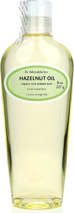 Dr Adorable - 8 oz - Hazelnut Oil - 100% Pure Natural Organic Cold Expeller Pressed