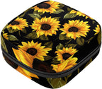Period Bag,Sanitary Napkin Storage Bag,Art Style Sunflower,Tampon Holder for Purse, U0ul6lunqduy, Vn6t3dfxtyzt