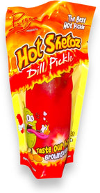 Parga Hot Shetoz Dill Pickle Flavored Snack, Spicy, Made in USA