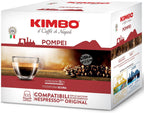 KIMBO Intenso ESE Compostable Coffee Pods - 100% Arabica - Blended and Roasted in Italy - Medium to Dark Roast with Pleasant Floral Flavors - 100 count