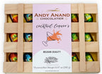 ANDY ANAND CHOCOLATIER European Flavored Dark Chocolate Bottles Vegan Dairy Free – Premium Cocktail-Inspired Chocolate Assortment, Elegant Gift Box for Special Occasions