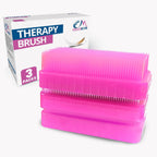 Wilbarger Method Therapy Sensory Brush Occupational & Therapressure Brush for Calming, Stimulating, and Sensory Brushing – Use as Part of The Wilbarger Brushing Protocol, Pink, 3 Count (Pack of 1)