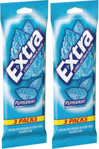 EXTRA Peppermint Sugar Free Gum Back To School Chewing Gum, 6 Pack Bulk Gum (45 Sticks Total)