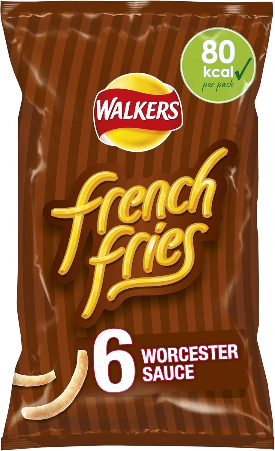 Walkers French Fries Worcester Sauce 6 Pack 150g
