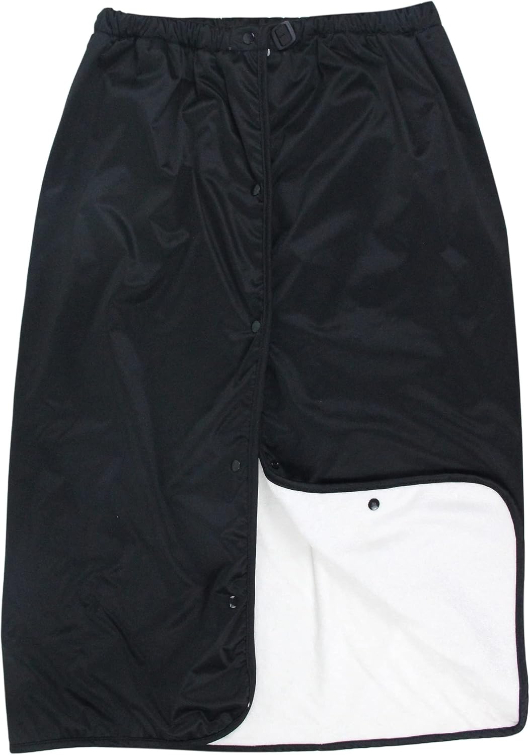 Large Cotton Wearable Incontinence Bed Pads Washable - Adult Diaper Skirt for Highly Absorbency - Washable Bed Mats for Bedwetting - Reusable Incontinence Bed Mattress Mats for Adults, Kids (Black)
