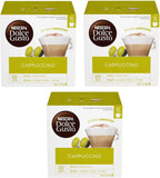 NESCAFE Dolce Gusto Cappuccino 30x Coffee Pods (Pack of 3, 45 Servings, Total 90 Pods)