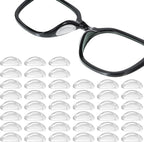 30 Pairs Eyeglass Nose Pads Soft Silicone Adhesive Glasses Nose Pad Eye Glasses Noses Pads Non Slip Clear Stick On Silicone Noses Pad for Glass Sunglasses and Eye Wear Full Plastic Frames(Clear,1cm)