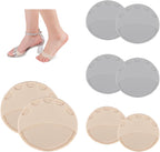 4Pairs Metatarsa Foot Pads Ball of Foot Cushions Honeycomb Fabric Forefoot Pads Invisible Socks for Women and Men Prevention Pain Relief