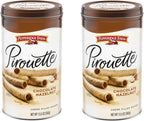 Pepperidge Farm Pirouette Cookies,Chocolate Hazelnut Créme Filled Wafers,13.5 Oz Tin,(Pack of 2)