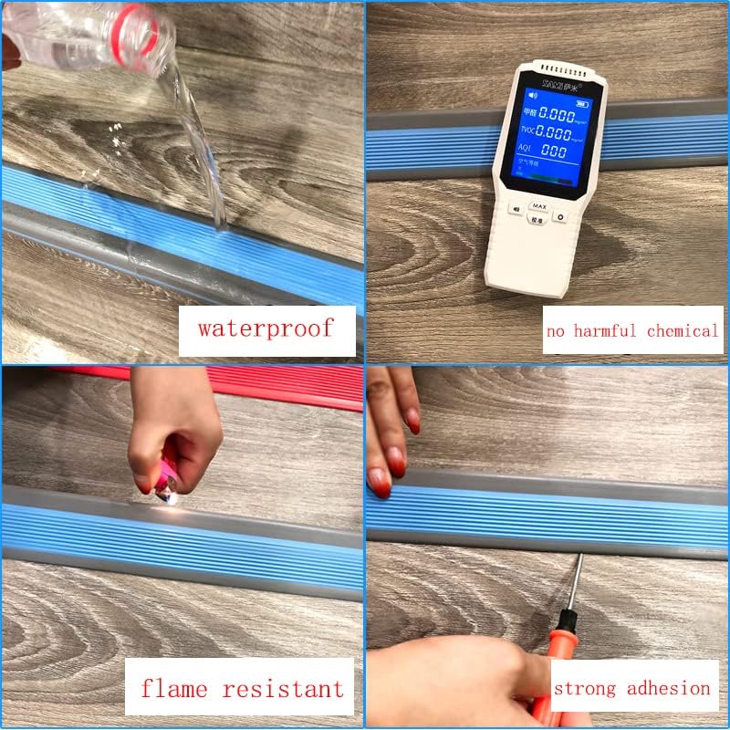 Stair Nosing 72in Anti-Slip Edge Protector - Vinyl Rubber, Waterproof Self-Adhesive Stair Edging for Outdoor & Indoor White