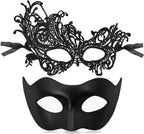Masquerade Mask for Women Men Couple Halloween Venetian Eye Masks for Party Costume Mardi Gras Cosplay