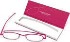 Compact Lenses Flat Folding-Reading Glasses-Berry +2.0