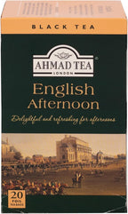Ahmad Tea Black Tea, English Afternoon Teabags, 20 ct (Pack of 6) - Caffeinated & Sugar-Free
