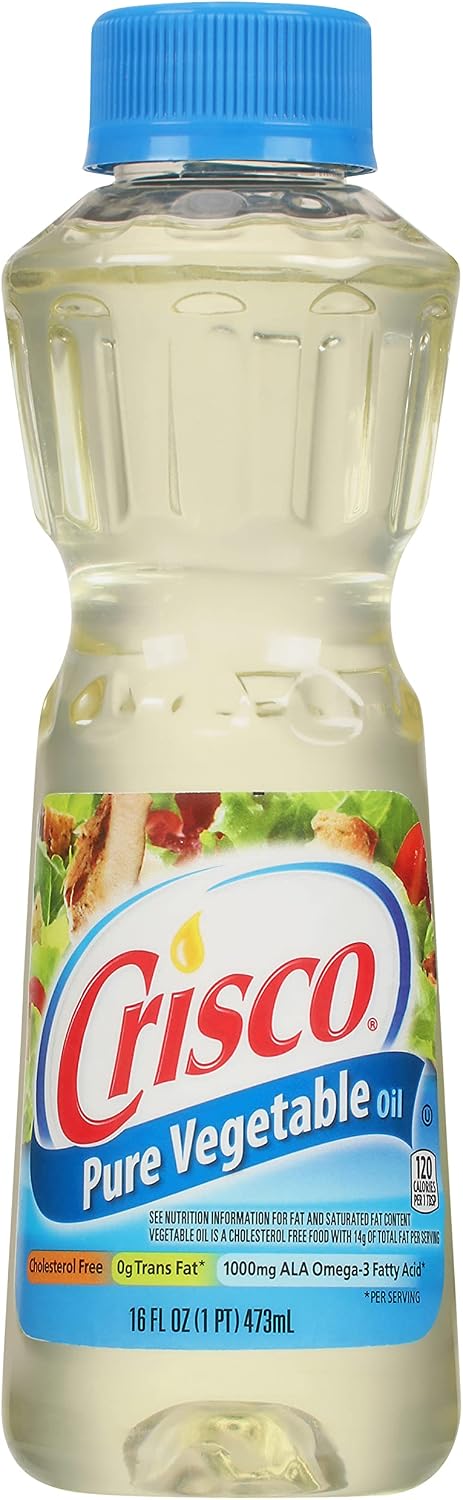 Crisco Pure Vegetable Oil, 16 Fluid Ounce
