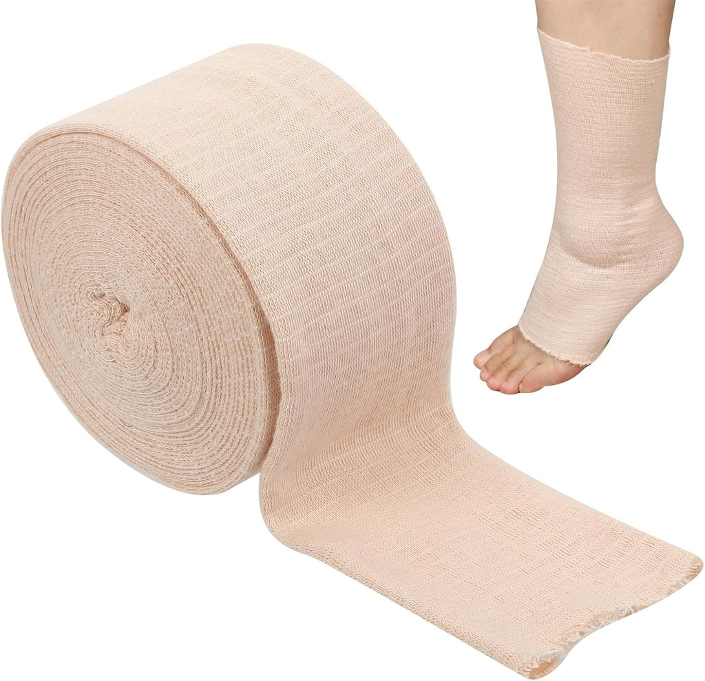 Tubular Support Bandage 2.5’’ x 5.5 yd Size B Elastic Stockinette Tubing Reusable Compression Support Bandages Roll Tube Sleeve for Arm Ankle