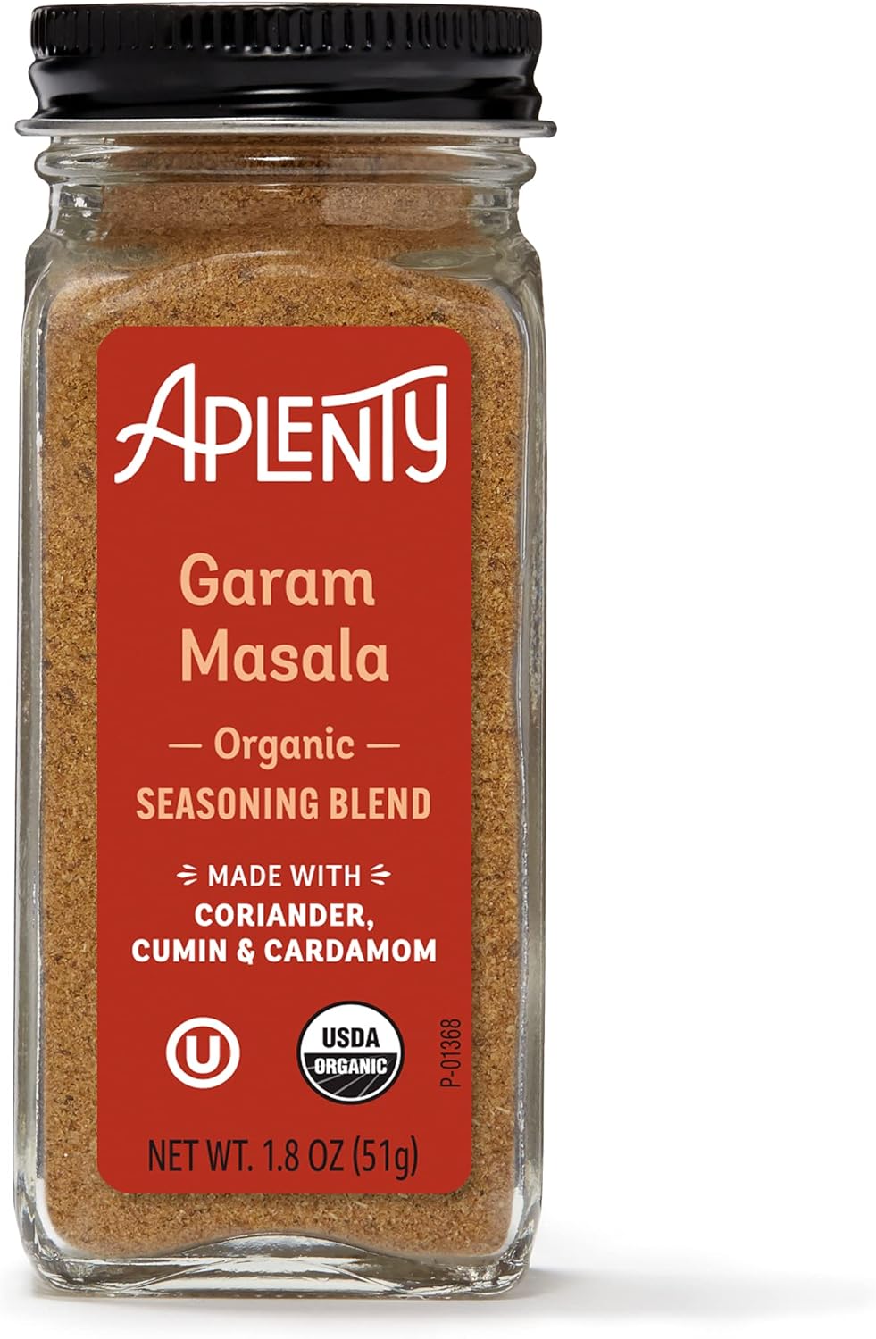 Aplenty, Organic Garam Masala Seasoning Blend, 1.8 Oz