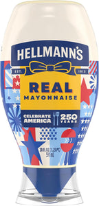 Hellmann's Real Mayonnaise Real Mayo Squeeze Bottle For a Rich Creamy Condiment Gluten Free, Made With Cage-Free Eggs 20 oz