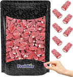 Fruidles Strawberry Pencil Bites Gummies, Soft, And Sweet Red Licorice Bites With a Creamy Sweet Center, Fat-Free (1 Pound)