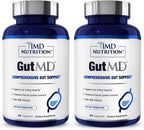 1MD Nutrition GutMD - L-Glutamine and Prebiotic for Gut Integrity | Promote Digestive Tract Health | 90 Capsules (2-Pack)
