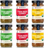 Mekhala Organic Thai Curry Cooking Paste Variety Pack Gluten-Free Vegan
