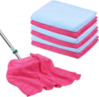 6 Pcs Multicolor Extra Large Microfiber Cleaning Cloth 30 x 20 Inch Reusable Thick Cleaning Towel Washable Solid Color Microfiber Towel for Home Office Window Cars Glass