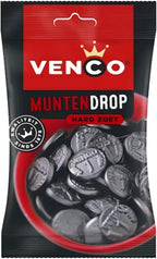 Venco Coins Hard Sweet Black Licorice 4.2 Oz Bag