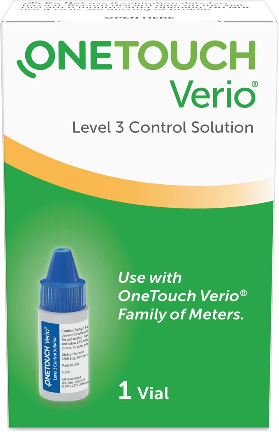 OneTouch Verio Control Solution, Mid, .13 fl oz