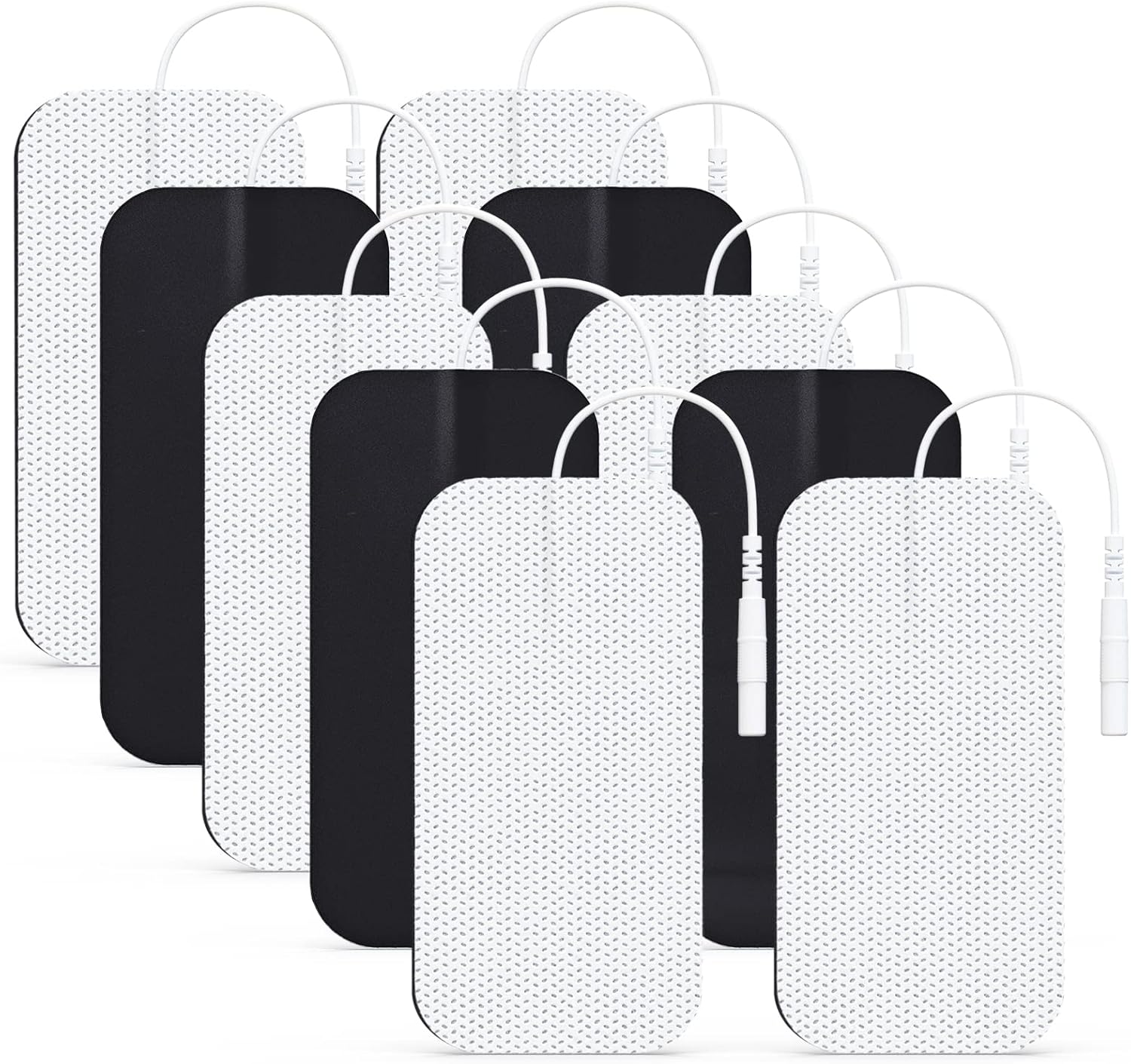 AUVON TENS Unit Electrode Pads 2"x4" 10 Pcs, Latex-Free Reusable Premium Gel Replacement Pads for Electrotherapy, Compatible with AUVON, TENS 7000, Comfytemp, Neocarbon, TENKER